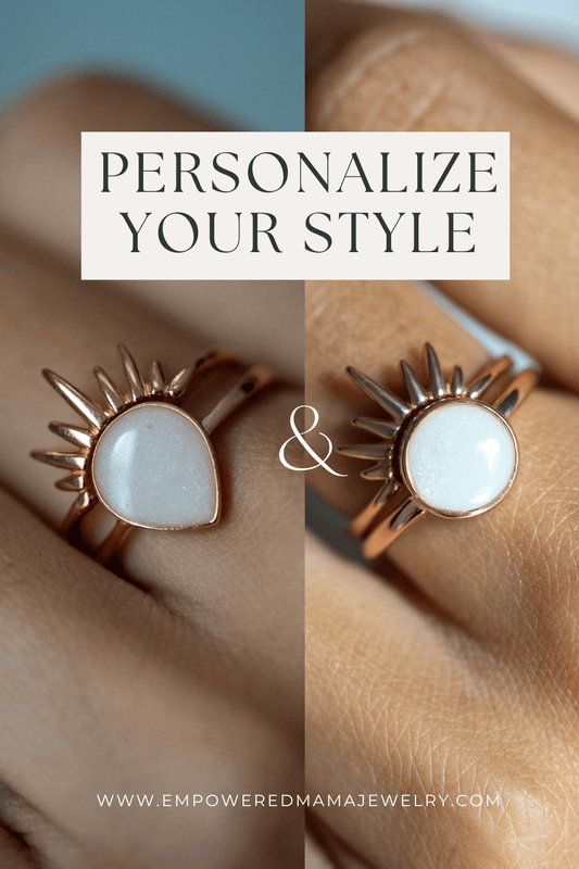 Celestial Ring Set - Empowered Mama Jewelry