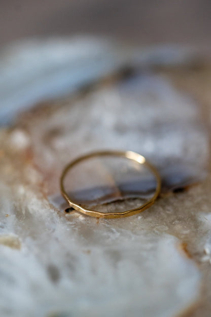 Hammered Band - Empowered Mama Jewelry