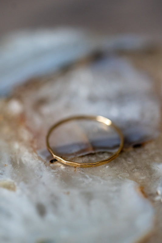 Hammered Band - Empowered Mama Jewelry