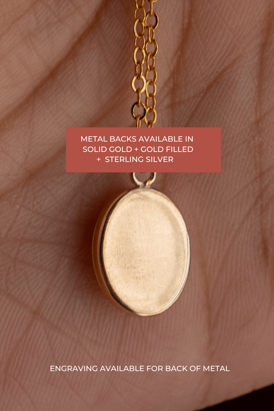 Oval Charm Necklace - Empowered Mama Jewelry