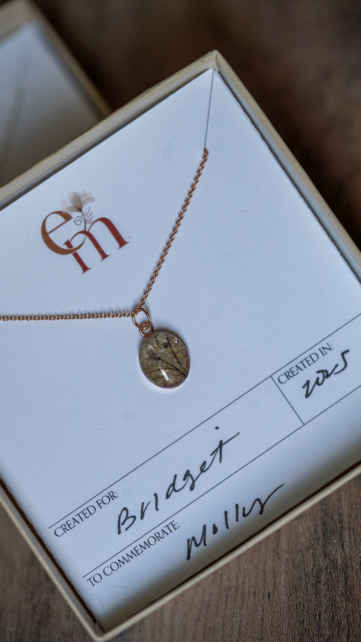 Oval Charm Necklace - Empowered Mama Jewelry