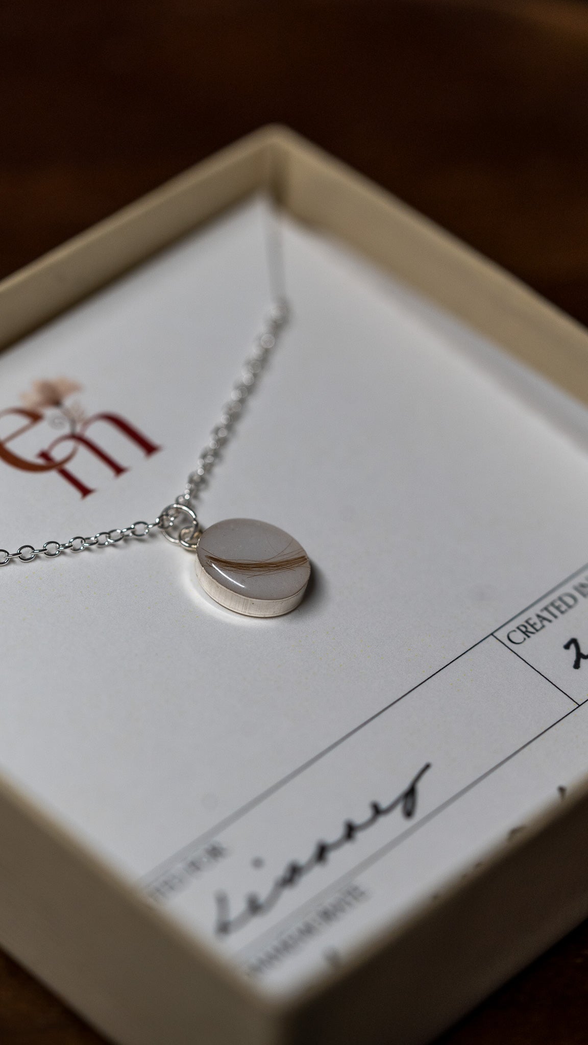 Oval Charm Necklace - Empowered Mama Jewelry