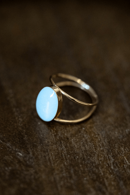 Oval Doble Luna - Empowered Mama Jewelry