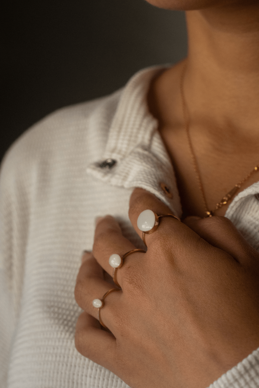 Oval Luna Ring - Empowered Mama Jewelry