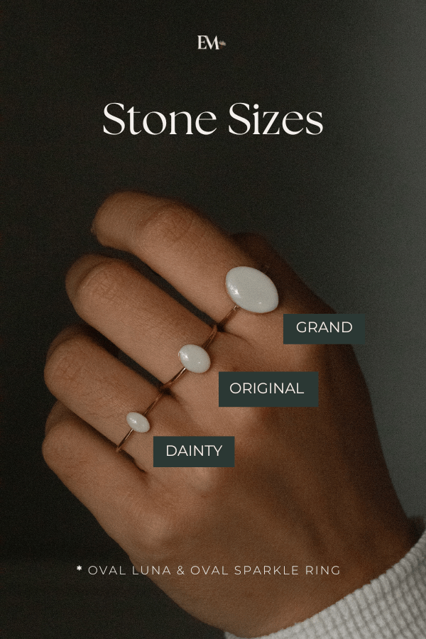 Oval Luna Ring - Empowered Mama Jewelry