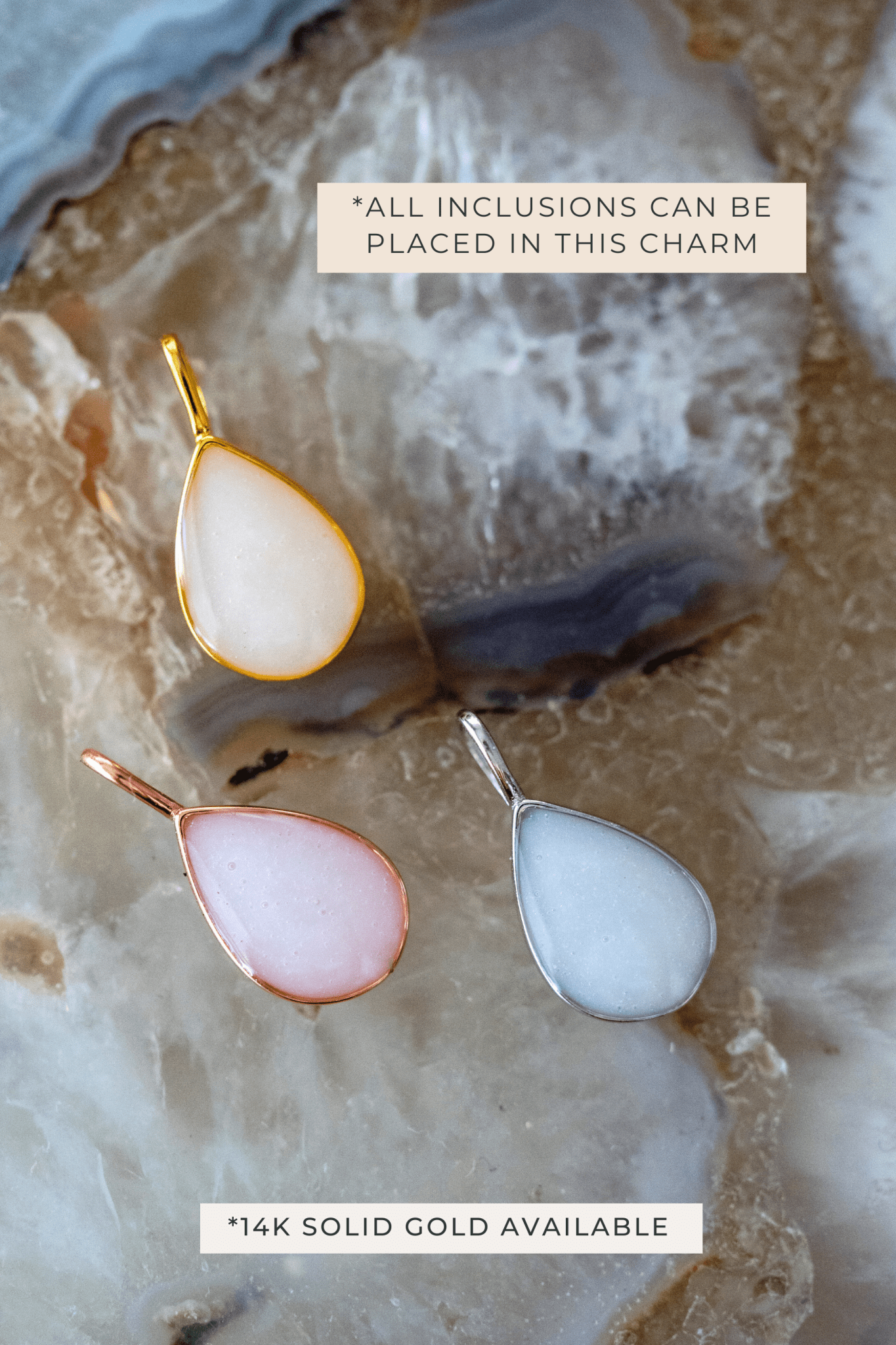 Pear Charm Necklace - Empowered Mama Jewelry