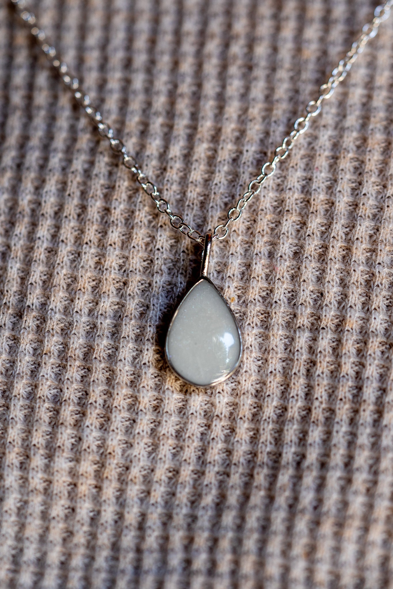Pear Charm Necklace - Empowered Mama Jewelry