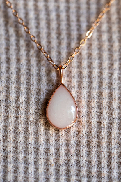 Pear Charm Necklace - Empowered Mama Jewelry