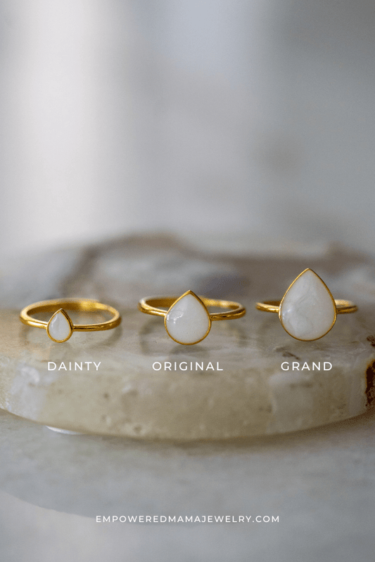 Pear Ring - Empowered Mama Jewelry